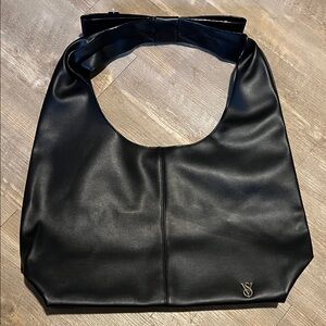 Victoria’s Secret Black Faux Leather Tote - NWT